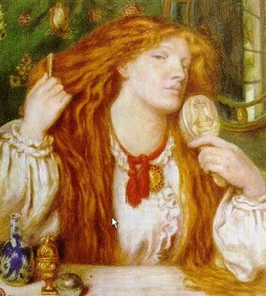 Woman Combing Her Hair by Dante Gabriel Rossetti Oil Painting