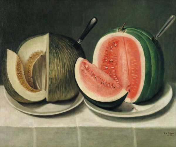 Main Product Photo of Melons  Painting by Daoud Corm