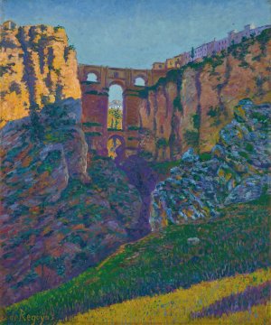 El tajo de Ronda by Dario De Regoyos Oil Painting