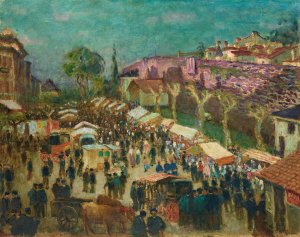 Marche En Navarre by Dario De Regoyos Oil Painting