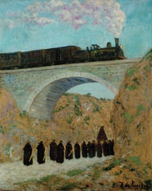 Vendredi Saint en Castille by Dario De Regoyos Oil Painting