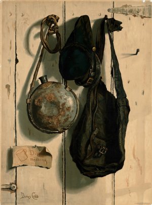 Civil War Trompe L'oeil by Darius Cobb Oil Painting