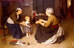 The First Step by David Adolf Constant Artz - Oil Painting Reproduction