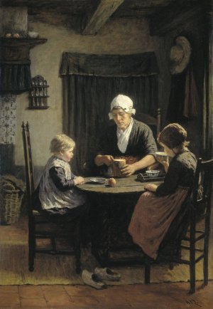 At Grandmother's by David Adolph Constant Artz Oil Painting
