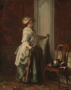 Going out by David Bles Oil Painting