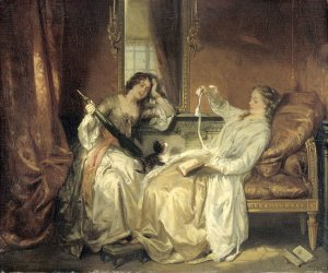 The Conversation by David Bles Oil Painting