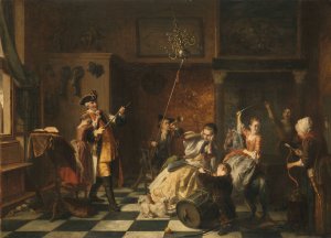 The Patricides, 'Each According to Their Own Nature' by David Bles Oil Painting