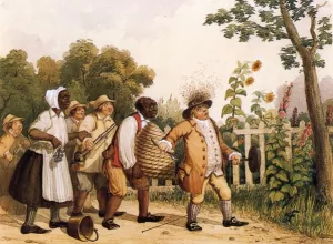 Bee Catching Oil painting by David Claypoole Johnston