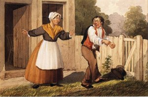 The Housewifes Burden Oil painting by David Claypoole Johnston