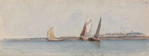 Bergen op Zoom by David Cox Oil Painting