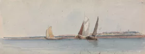 Bergen op Zoom by David Cox Oil Painting
