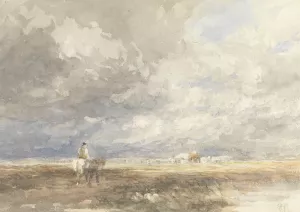Going to the Hayfield by David Cox Oil Painting
