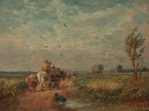 Going to the Hayfield by David Cox Oil Painting