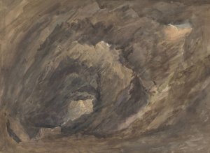 Grotto Interior by David Cox Oil Painting