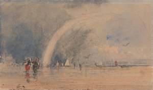 Morecambe Sands by David Cox Oil Painting