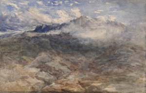 Mountain Heights, Cader Idris by David Cox Oil Painting