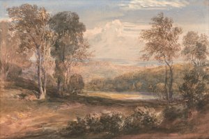 On the Wye by David Cox Oil Painting