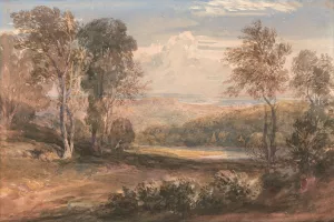 On the Wye by David Cox Oil Painting