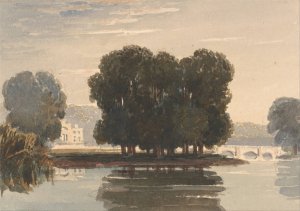 Richmond Bridge by David Cox Oil Painting