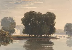 Richmond Bridge by David Cox Oil Painting