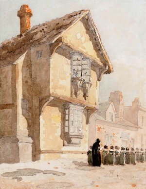 The School Walk Oil painting by David Cox