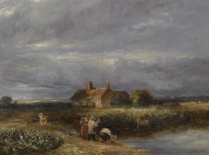 The young mariners by David Cox Oil Painting