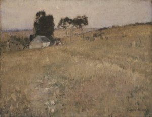 A summer evening by David Davies Oil Painting