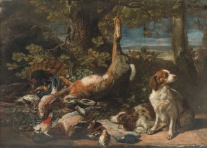 Still Life With Game by David De Coninck Oil Painting
