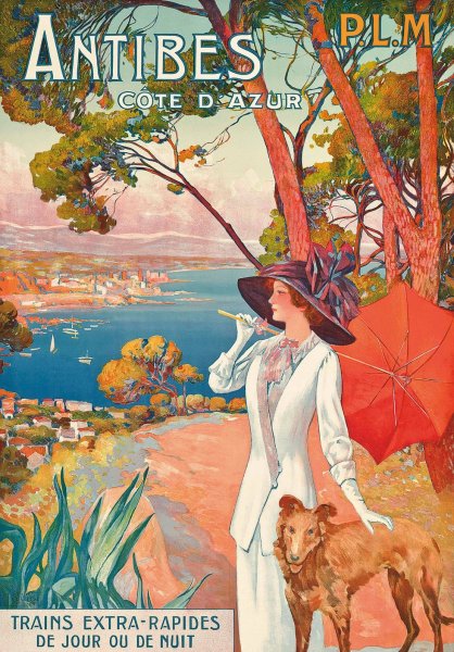 Antibes, Cote d'Azur  by David Dellepiane - Hand-Painted Oil Painting Reproduction