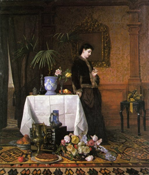 Main Product Photo of The Fragrant Rose Painting by David Emile Joseph De Noter