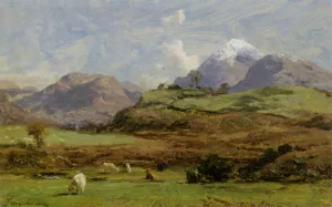 Glenorchys Proud Mountain Oil painting by David Farquharson