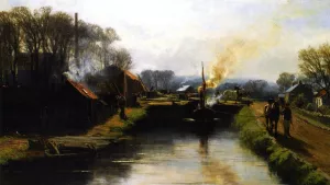 The Towpath by David Farquharson - Oil Painting Reproduction