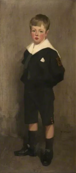 A Boy painting by David Gauld