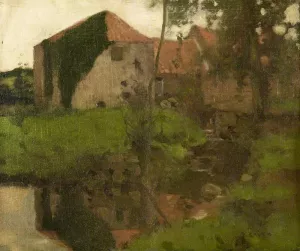 East Linton Mill by David Gauld Oil Painting