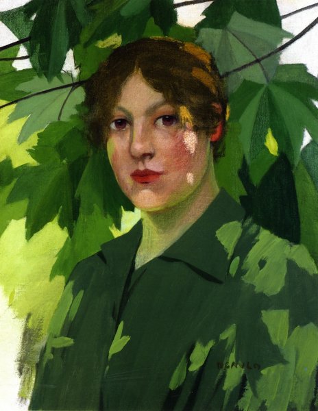 Main Product Photo of Head of a Girl Painting by David Gauld