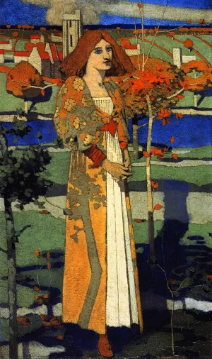St. Agnes by David Gauld Oil Painting