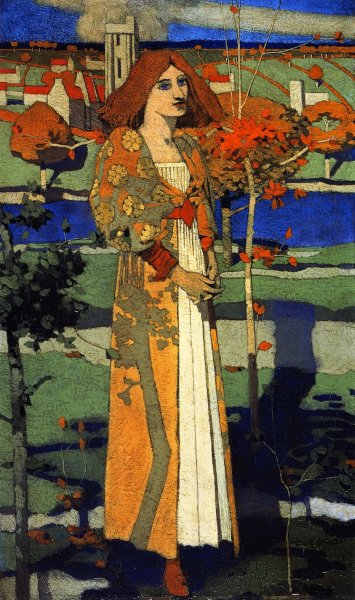 Main Product Photo of St. Agnes Painting by David Gauld
