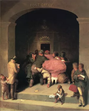 Post Office by David Gilmore Blythe - Oil Painting Reproduction