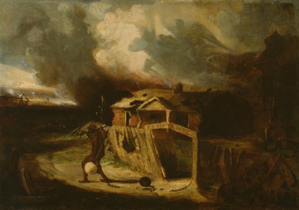 Old Virginia Home  by David Gilmour Blythe - Hand-Painted Oil Painting Reproduction