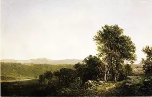 A Lush Summer Landscape by David Johnson - Oil Painting Reproduction