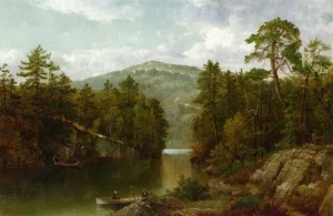 A View on Lake George Oil painting by David Johnson