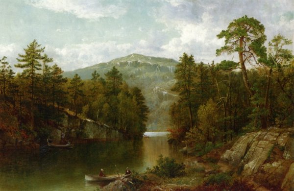 Main Product Photo of A View on Lake George Painting by David Johnson