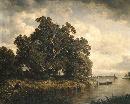 Main Product Photo of Bayside, New Rochelle, New York Painting by David Johnson