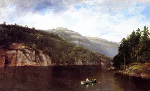 Boating on Lake George by David Johnson - Oil Painting Reproduction