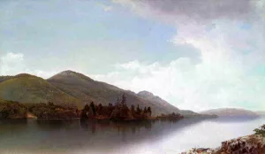 Buck Mountain, Lake George by David Johnson - Oil Painting Reproduction