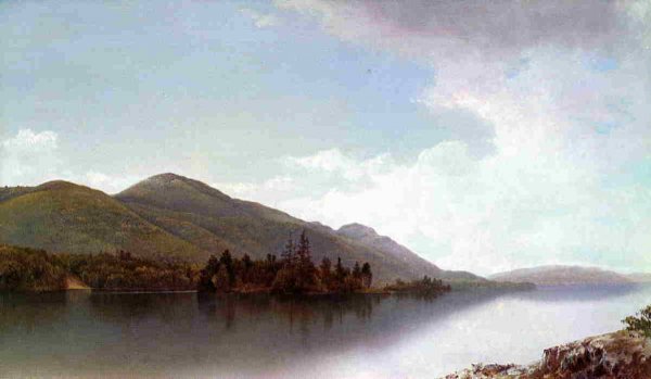 Main Product Photo of Buck Mountain, Lake George Painting by David Johnson