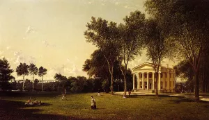 Croquet on the Lawn painting by David Johnson