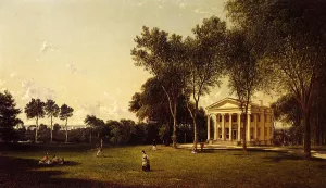 Croquet on the Lawn Oil painting by David Johnson