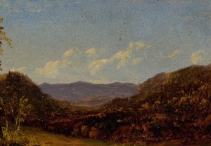 Landscape with Mountains by David Johnson Oil Painting