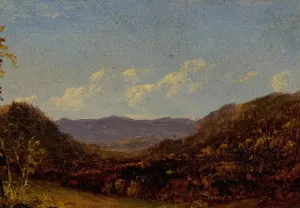 Landscape with Mountains by David Johnson Oil Painting